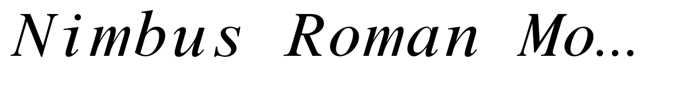 Nimbus Roman Mono Std Regular Italic